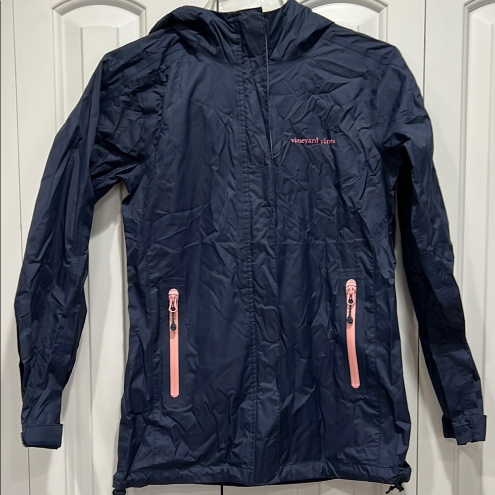 Vineyard Vines Women’s Navy Windbreaker Jacket- Size XXS